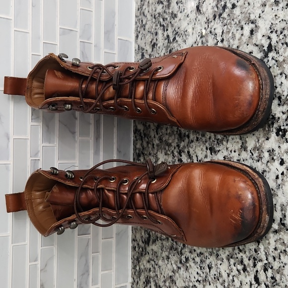 Brown L.L. Bean Signature Hawthorne Flat Toe Leather Boots sz 10.5 - Picture 2 of 6